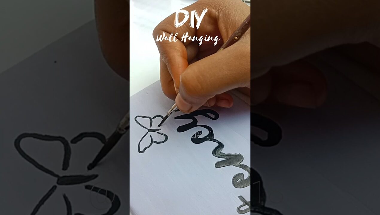 Diy, Wall Hanging 😍 #shorts #ytshorts #youtubeshorts #diy #craft #vairal #trending