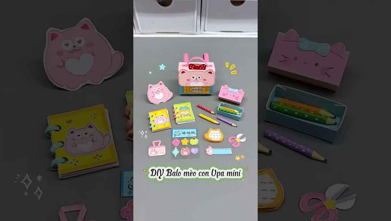 Chị Thỏ DIY Balo Mèo con Upa mini #tiemdochoi #minicraft #dochoigiay #diy #mylittlepony