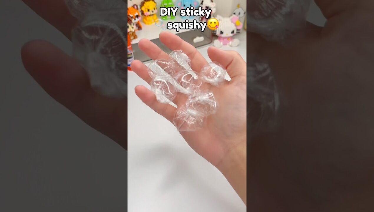 🫧DIY Sticky Squishy😋!? #papercraft #cutecrafts #diycrafts #craft #diy