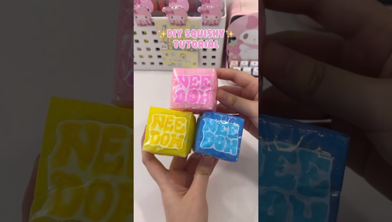 Diy Nee Doh squishy tutorial #diy #crafts #tutorial #squish #squishy #howto