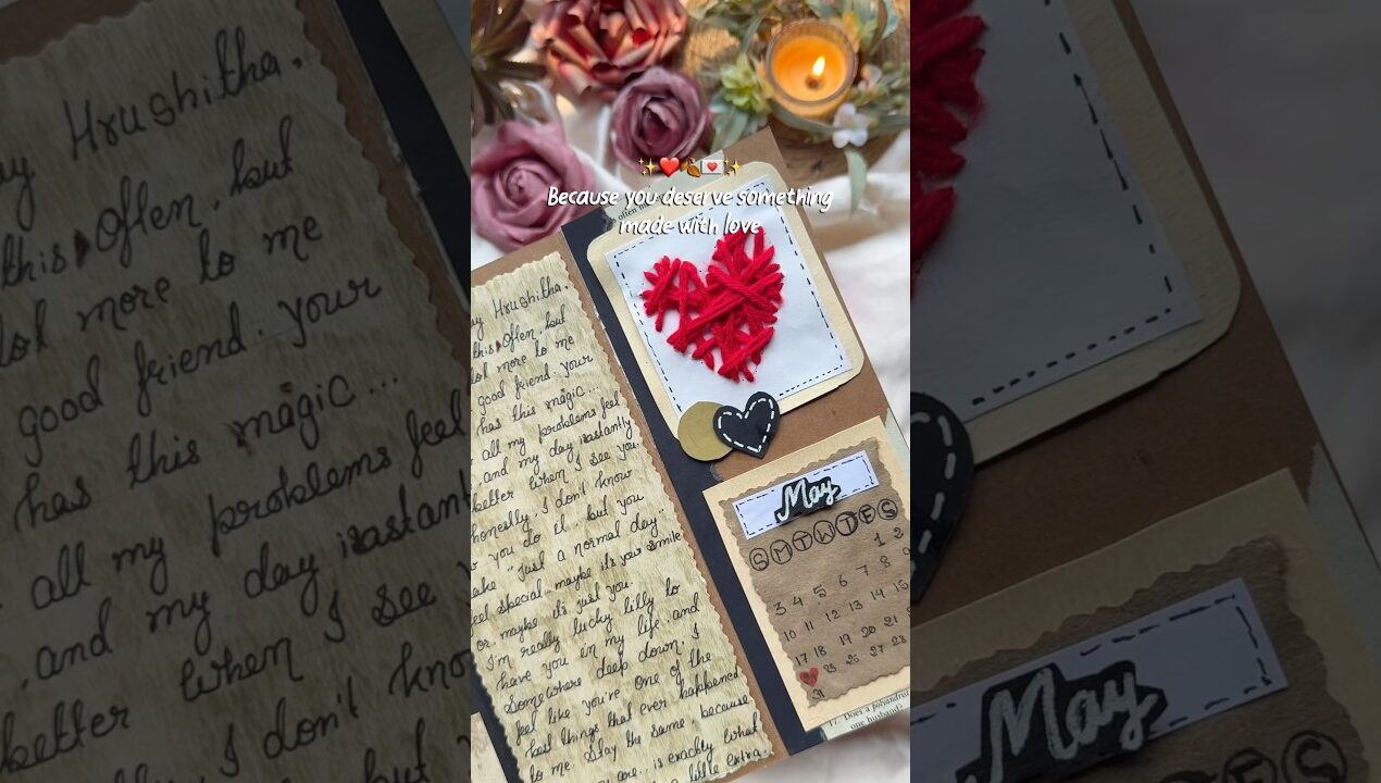Diy aesthetic birthday card 💌 #cardcreations #diy #birthday #birthdaygift #shortsfeed