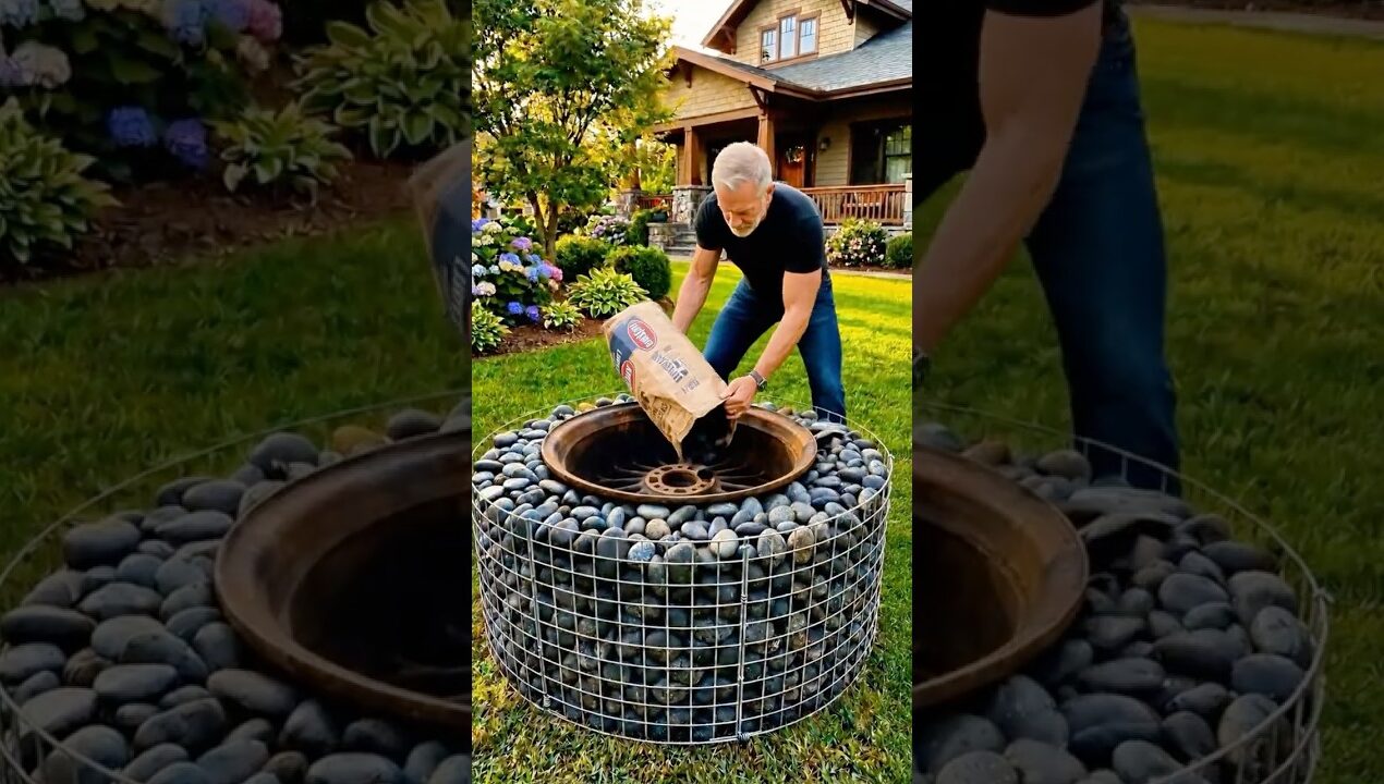 Easy DIY Garden Fire Pit Grill for Your Backyard 🔥🌿