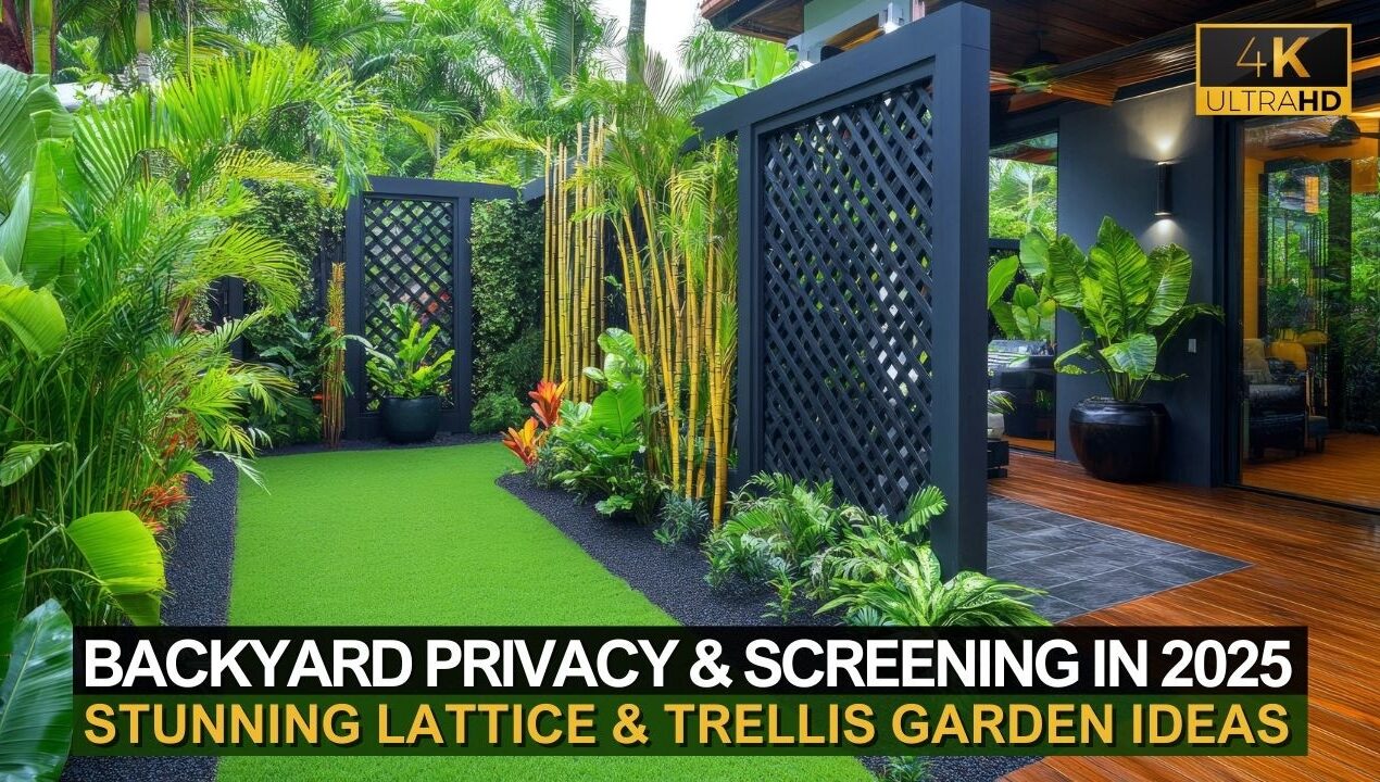 🌿 Stunning Lattice & Trellis Garden Ideas for Backyard Privacy & Screening in 2025