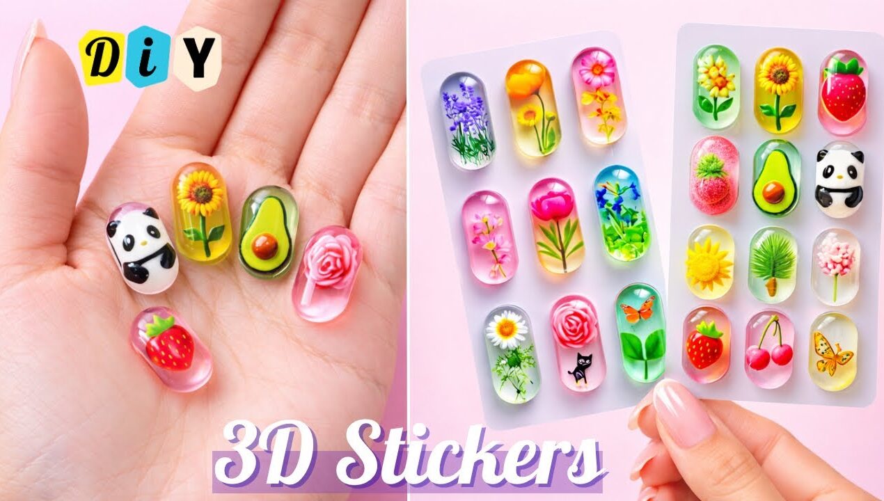 ✨DIY Homemade 3D stickers / How to make stickers at home / easy sticker making / Kawaii stickers