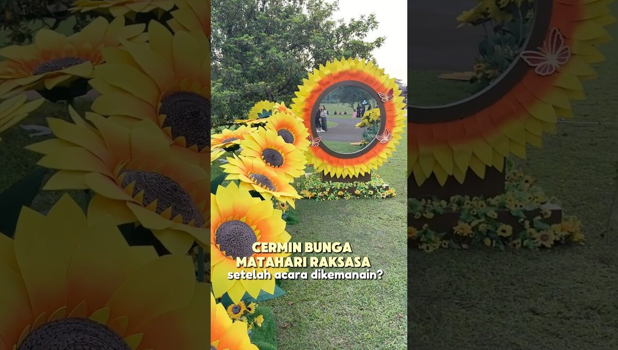 CERMIN BUNGA MATAHARI DIPAJANG DI…. #tiranissya #diy