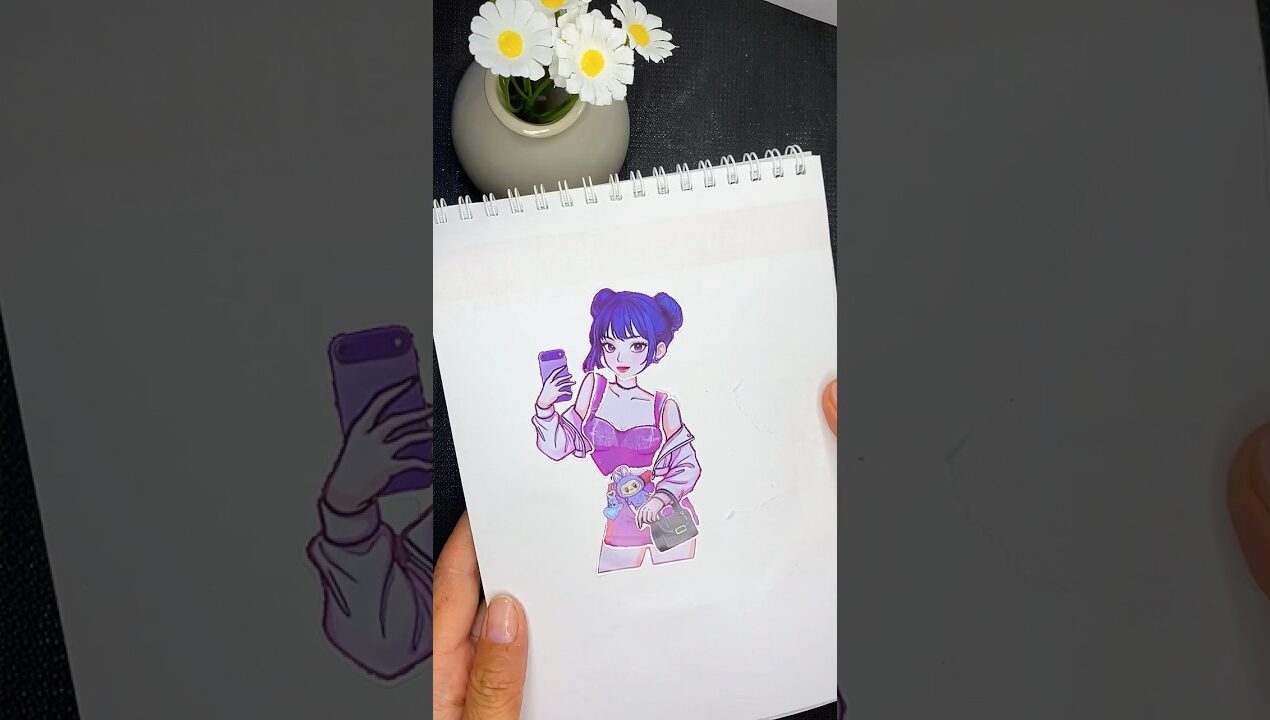 KPOP Demon Hunters Sticker DIY 🌸 ZOEY #diy #mira #kpopdemonhunters #stickerbook #rumi #golden #fyp