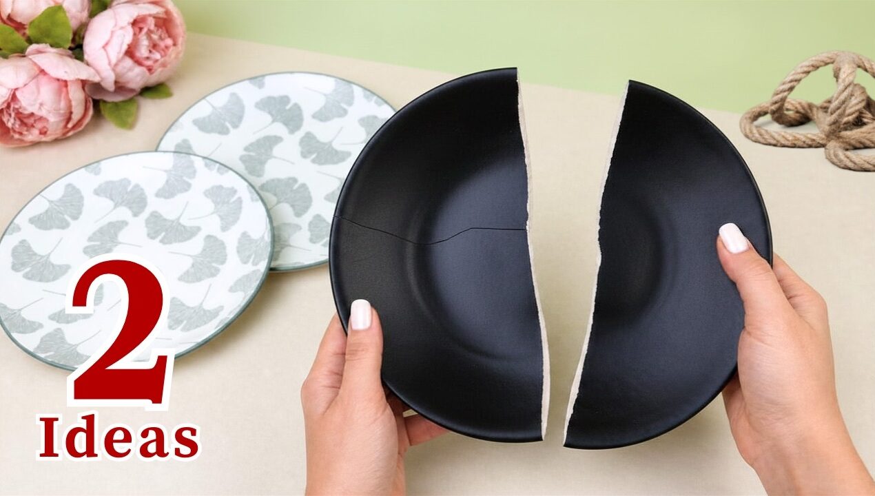 Broken Plate? Turn It Into This! 2 Creative DIY Ideas