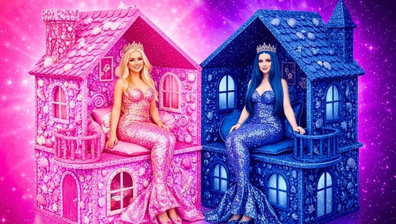 SOFT Mermaid vs GOTH Mermaid Room Makeover ✨ Best Room DIY Ideas