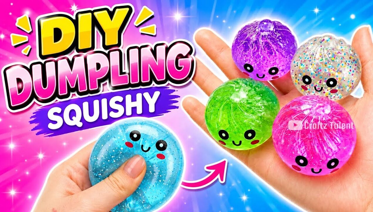 How to make viral dumpling at home / Paper craft/ Easy craft ideasDIY/ school project/art and craft