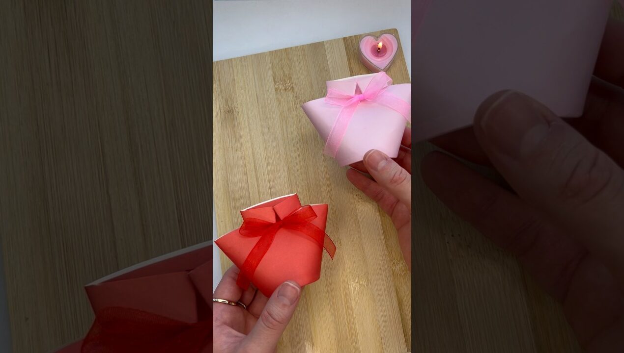 I Turned A Paper Cup Into This 🎀✨