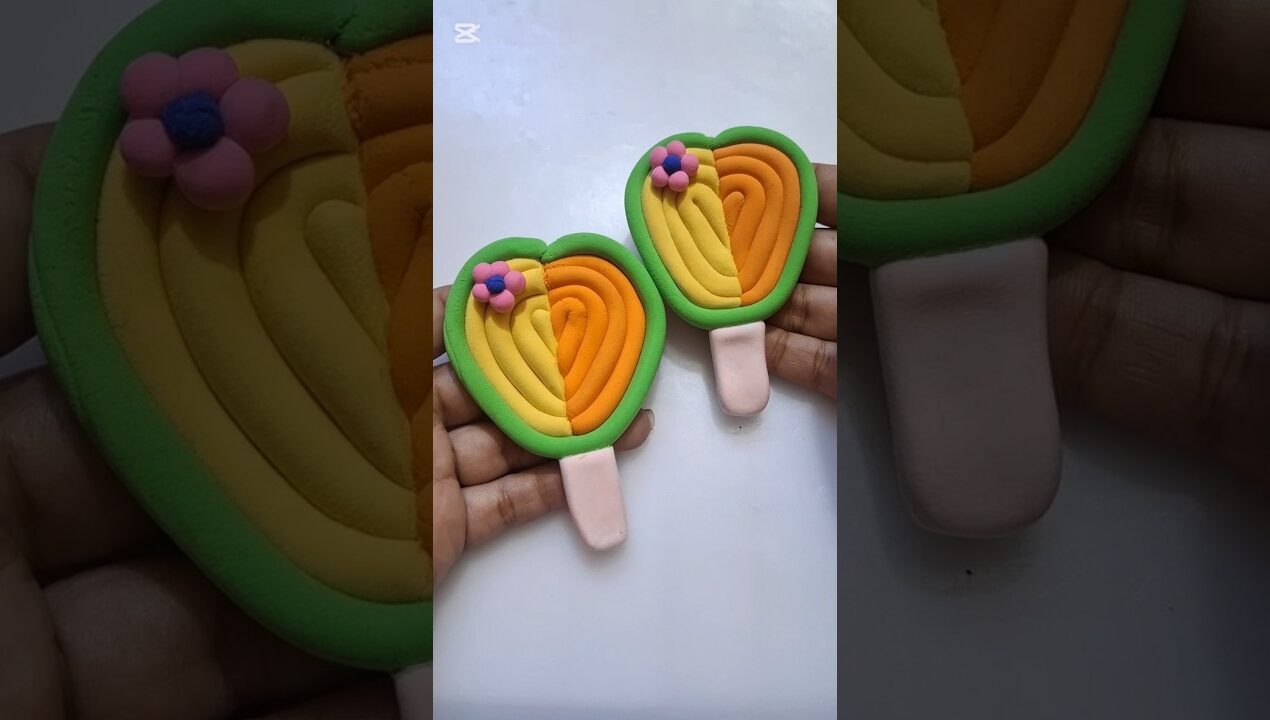 DIY idea 💞 how to make easily candy 🍭🍬 with super clay #music #candy #clay #viral #trend #funny