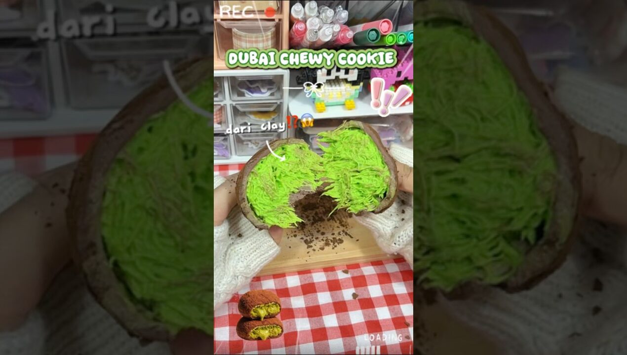 BIKIN DUBAI CHEWY COOKIE DARI CLAY⁉️😱 #diy
