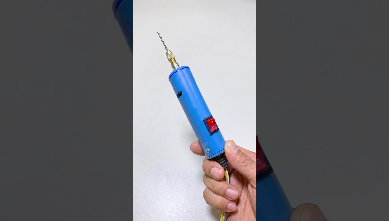 Amazing DIY Idea! Transforming a 12V Motor into a Professional Mini Drill