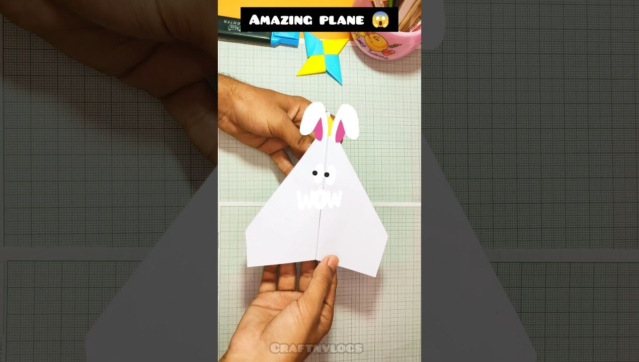 how to make jet plane with craft paper ✈️ # shorts #diy  #papercraft #trending #origami #usa #paper