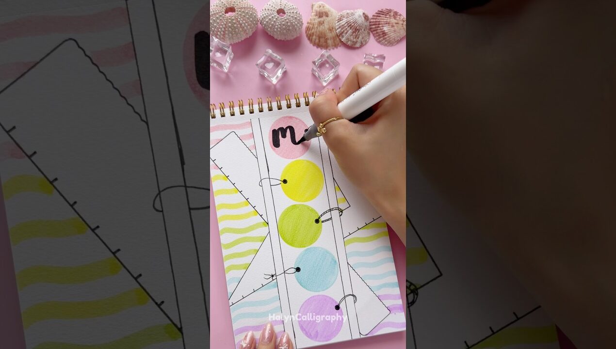 DIY Colorful Front Page Idea 🌈 Maths
