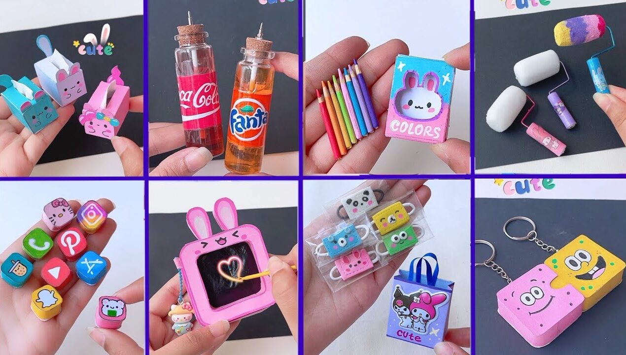 Easy craft ideas/ miniature craft /Paper craft/ how to make /DIY/school project/Tonni art and craft