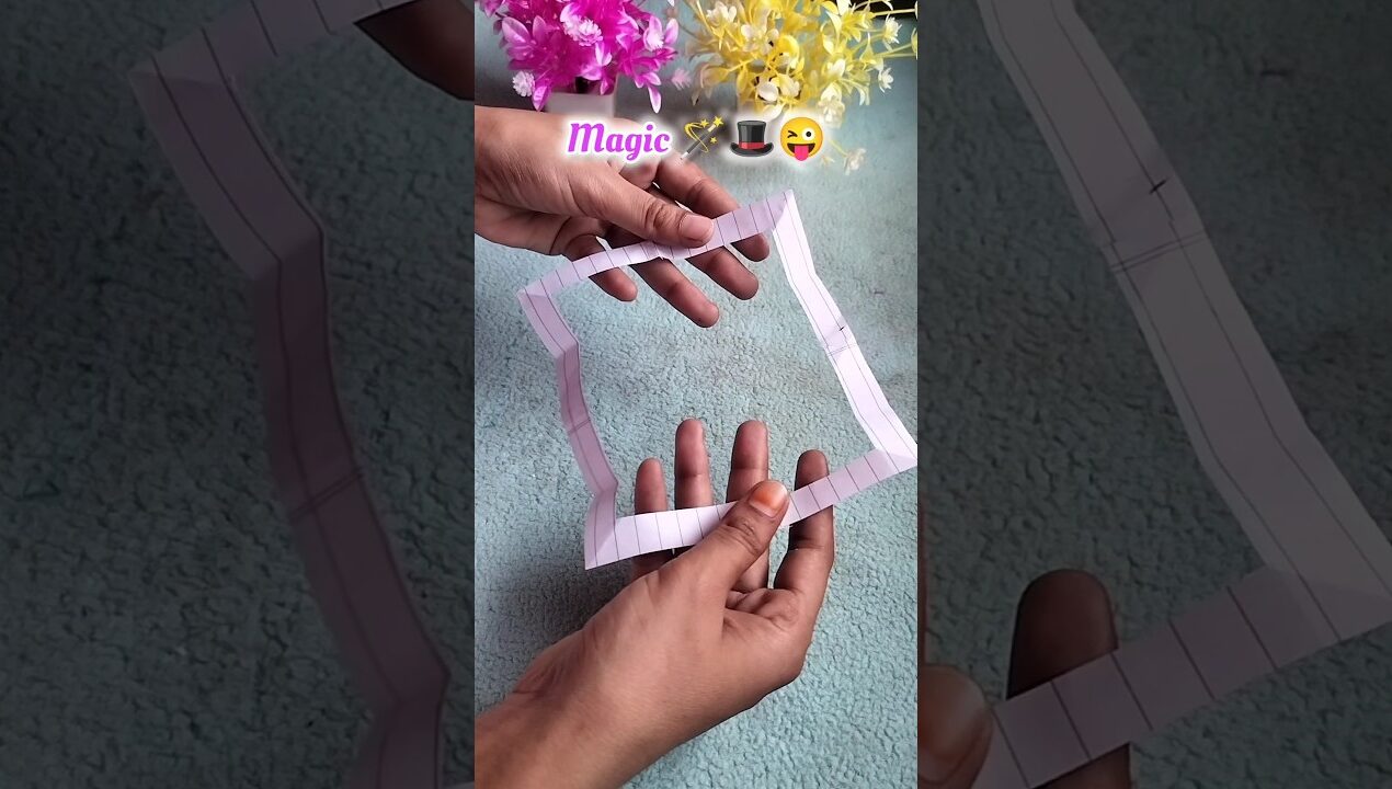 Amazing Paper Magic Trick! 🪄😱✨ #diy #craft #trending #viral #shorts #cute #short #easy #magic #fyp