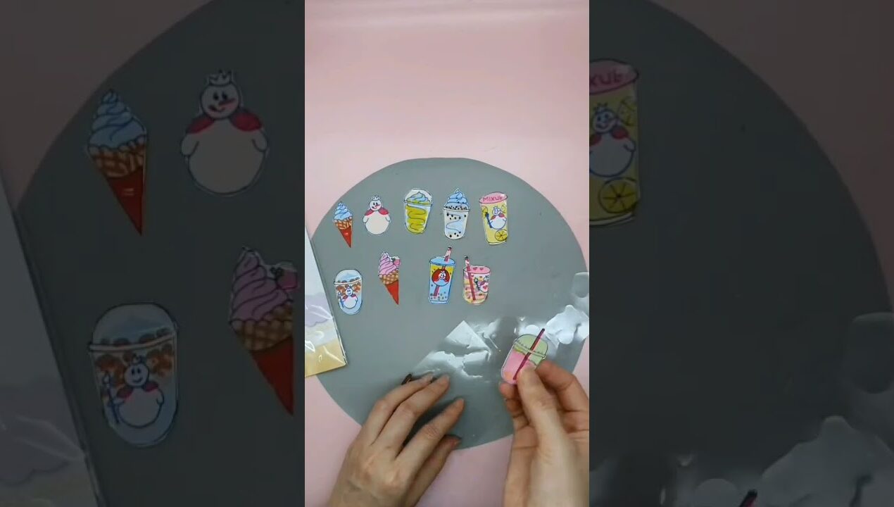 cute diy stickers at home #sticker #shorts #craftyhome #diy #ideas #@critivity_rafia#stationary