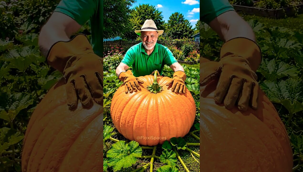 Growing World’s Biggest pumpkin step by step #gardening #pumpkin #timelapse #diy