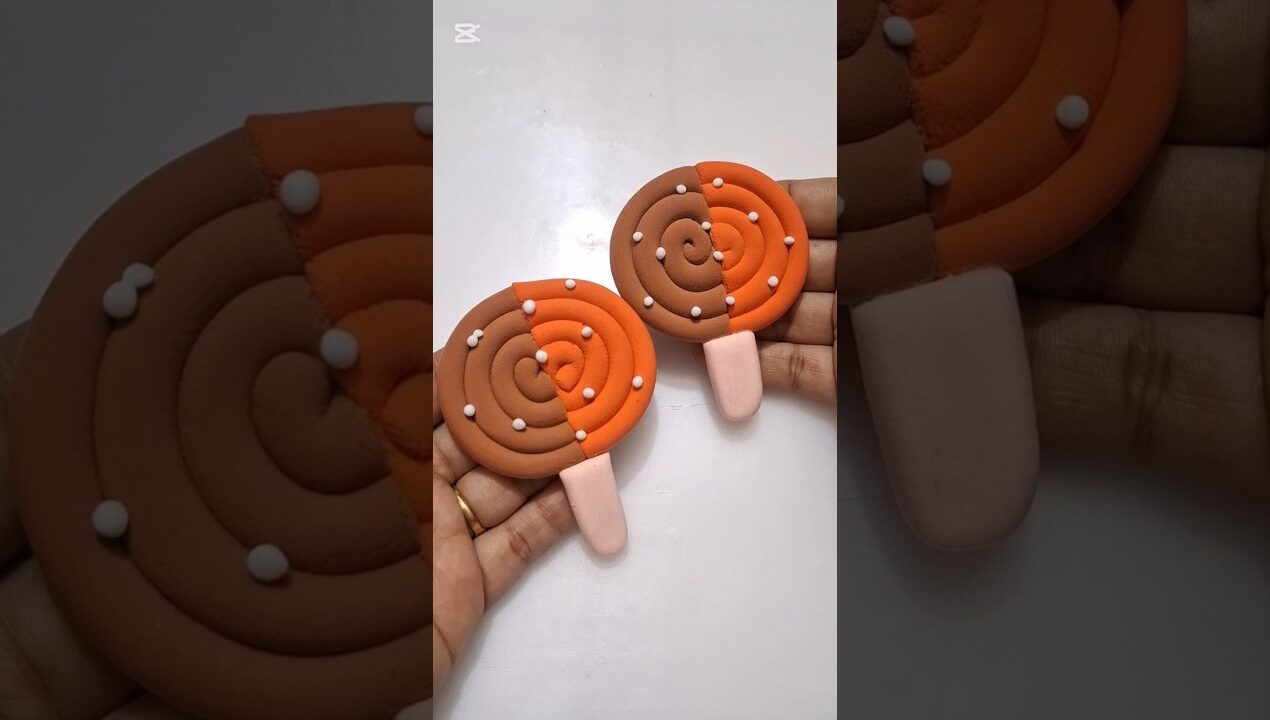 DIY idea 💞 how to make easily candy 🍭🍬 with super clay #music #candy #funny #clay #trend #vairal