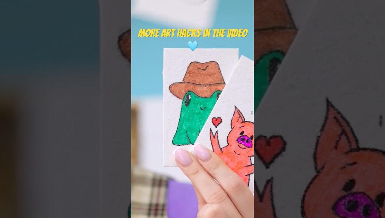 Wow! Amazing Hacks for ART Students😻 #123go #creativefun #diy #diyideas #diyideas #funny #fun