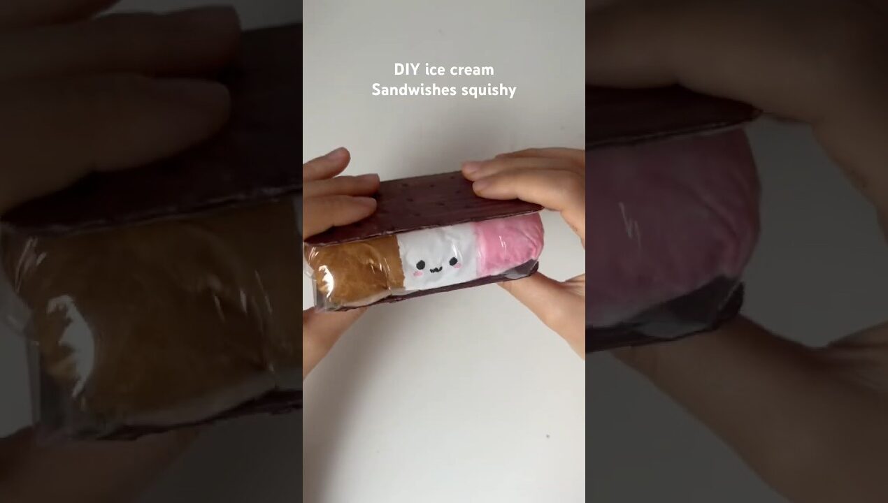 DIY ice cream Sandwishes squishy🍦 #diy #squishy #homemade #papercraft #craftideas #craft #diyideas