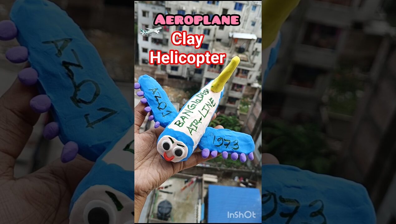 DIY idea 💕 How to make🛩️easily Aeroplane✈️🛫 with Super clay #trend​ #shots​ #painting​ #painting​