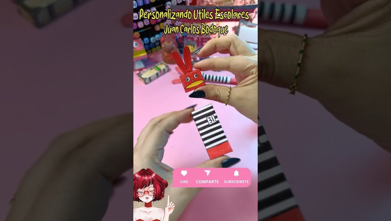 ❤️ Personalizando Borrador #juancarlosbodoque en #papel #31minutos #diy #papercraft #manualidades