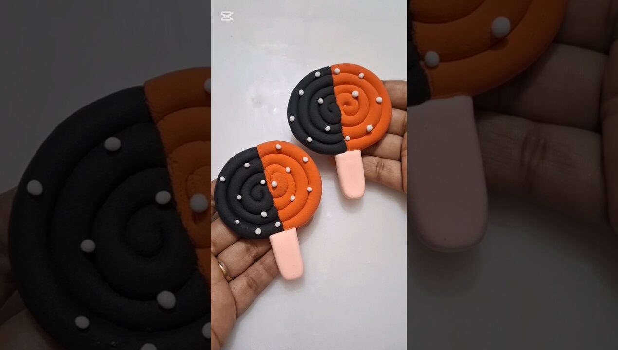 DIY idea 💞 how to make easily candy 🍭🍬  with super clay #trend #candy #music #clay #vairal #funny