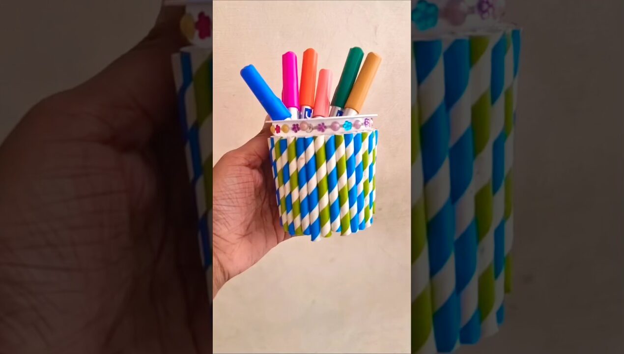 Straw se craft banae | Straw craft ideas #trending #diy #art #drawing #craft #viral #support