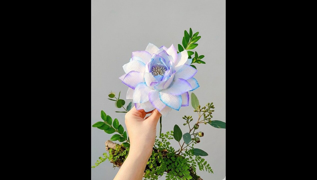 How To Make Lotus | DIY Flowers | Paper Flowers #craft #papercraft #diy #shortvideo #aesthetic #rose