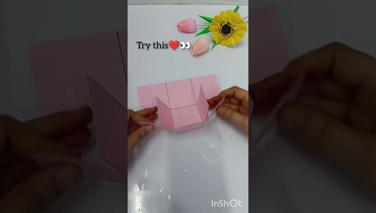 Paper Giftbox hack is genius😍#diy #craft #paper craft 🍁