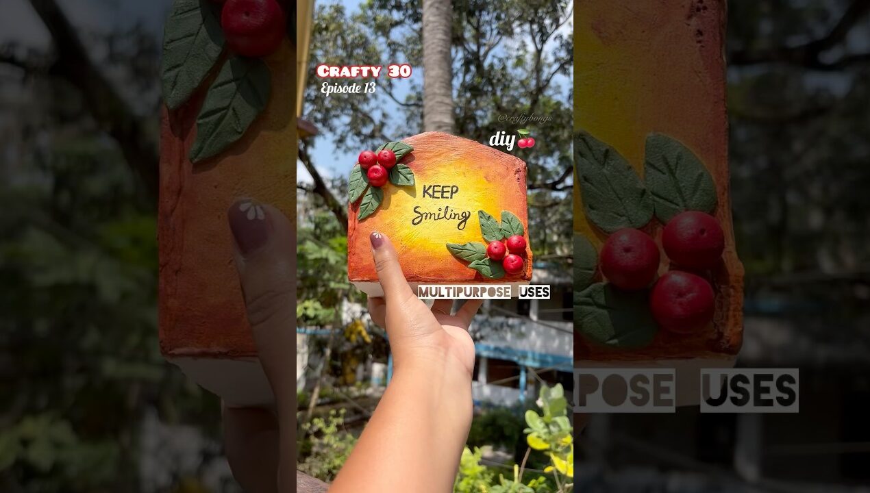 Crafty 30: Ep- 13 I made this from waste CARDBOARD ✨ #diy #craft #shorts #craftybongs #crafty30