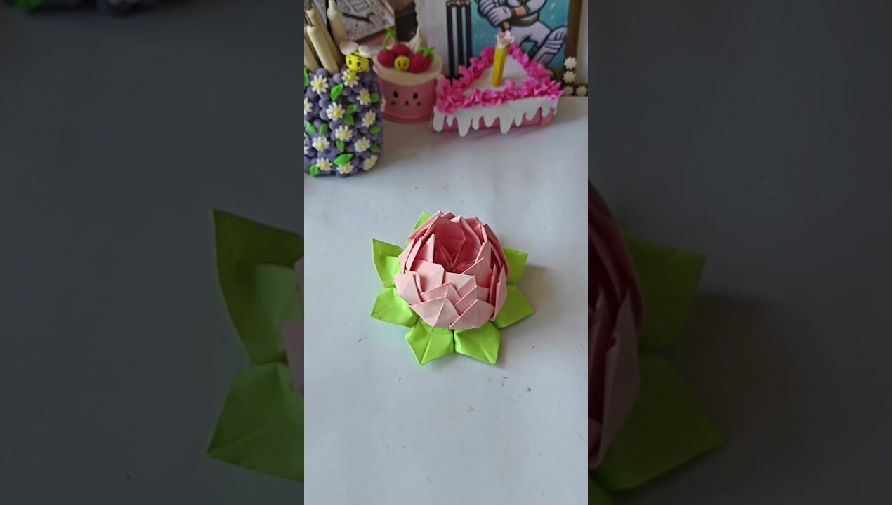 താമരപ്പൂവായ് വിരിഞ്ഞൊരു craft 🌸 #shorts #diy #craft