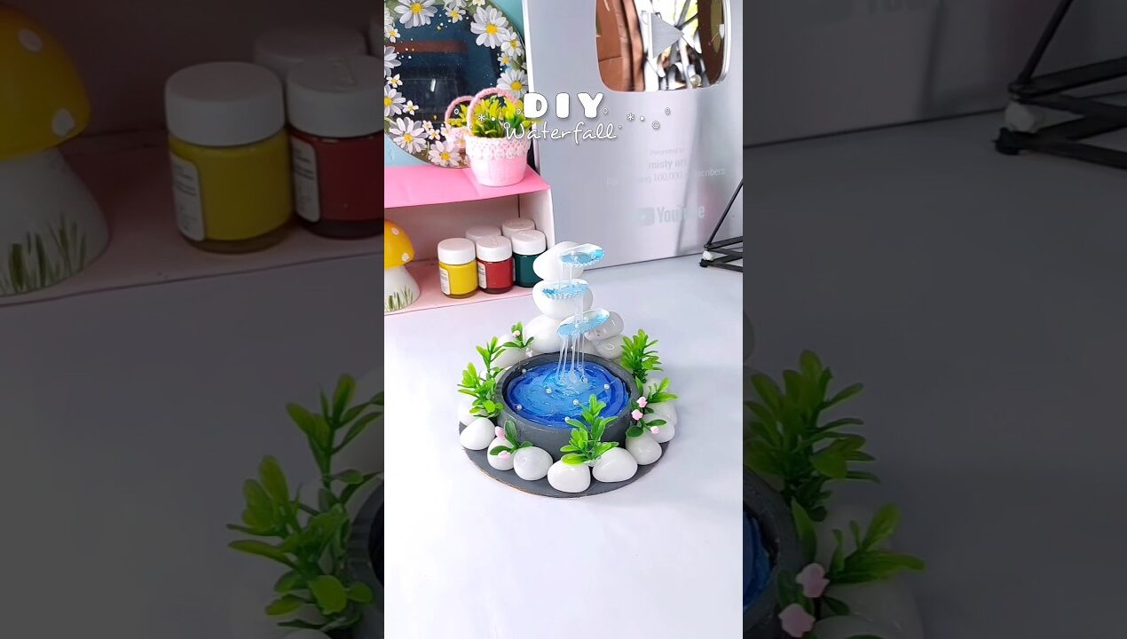 Diy easy waterfall #diy #youtubeshorts #craft