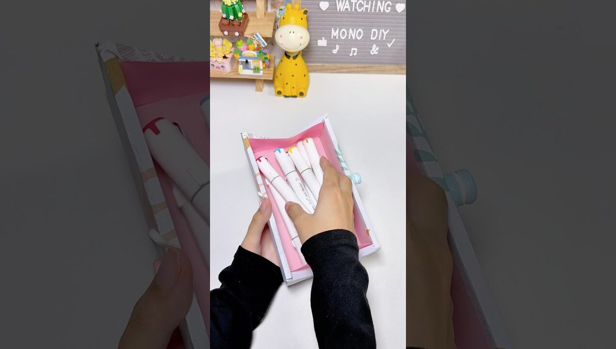Hộp đựng bút | pen holder  #diy #craft #handmade