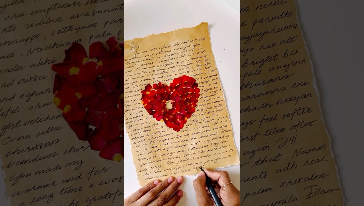 ഒരു Break up letter എഴുതാം 💔#diy #shorts #loveletter #craft #vintage #giftideas #gift