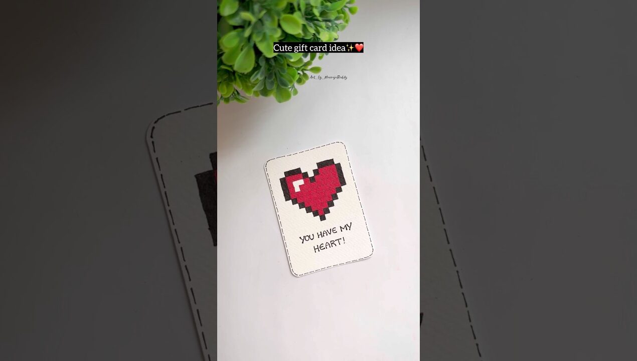 Handmade card for your loved ones | easy gift card ideas #diy #craft #handmade #giftideas #couple