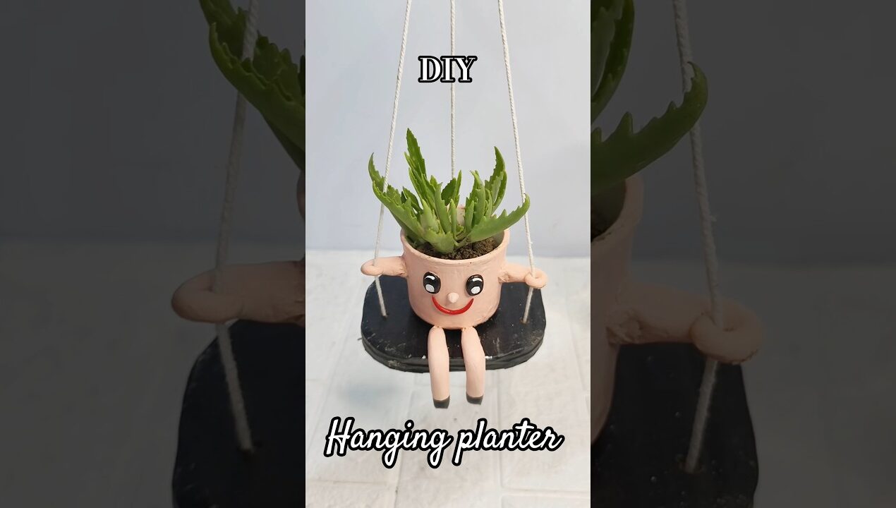 DIY Hanging Planter from broken cup | crafterjyoti |