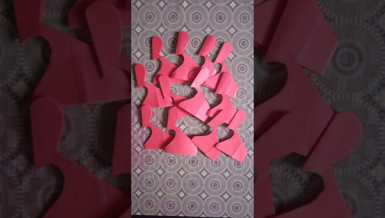 पेपर से बना viral heart flower ❤️🌺#DIY craft#craft idea#paper flower#trending#DIY decor#viralshorts