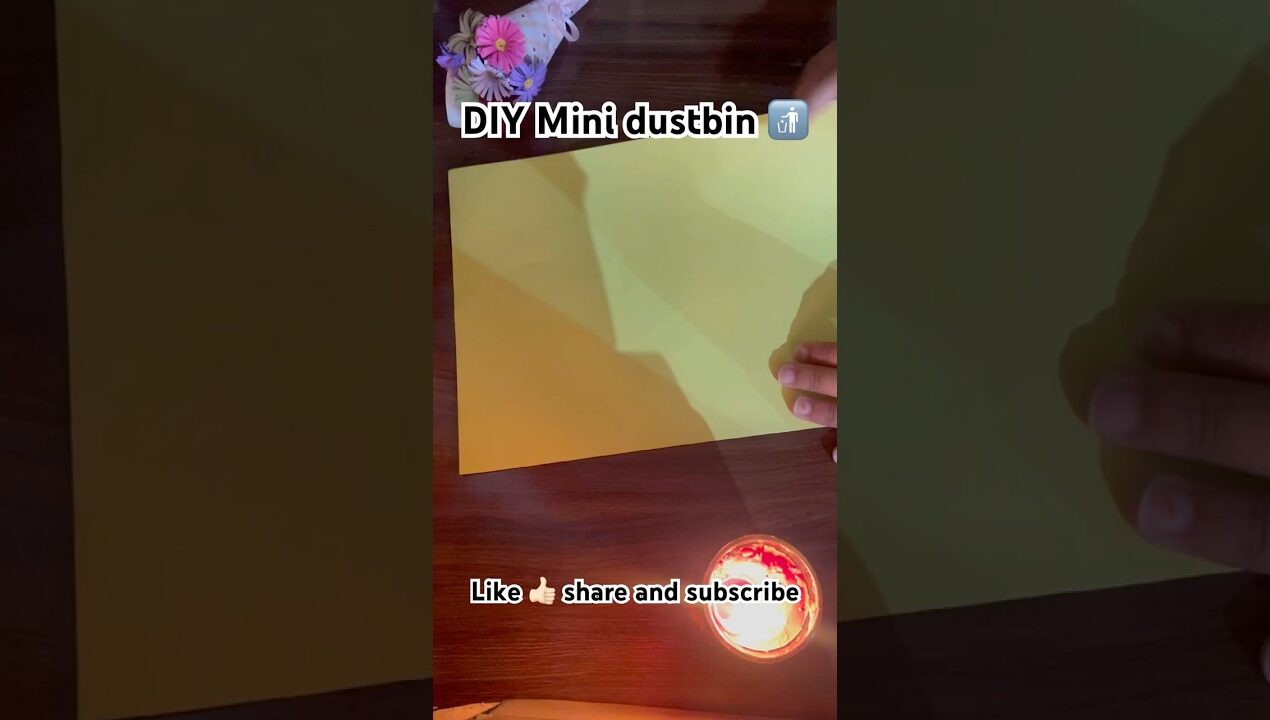 DIY paper dustbin 🗑️ #diy #vlogwithme #newsong #craft #artificialintelligence