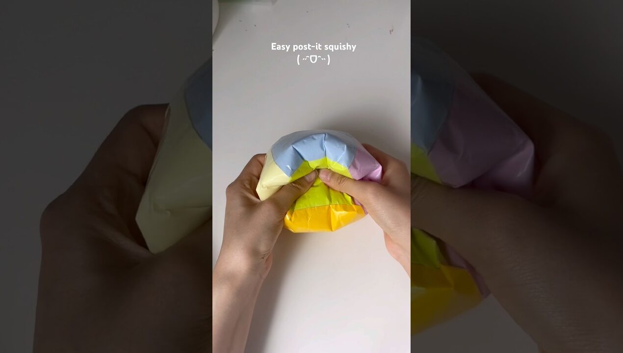 Easy post-it squishy!! #diy #squishy #craft #craftideas #crafting #diyideas