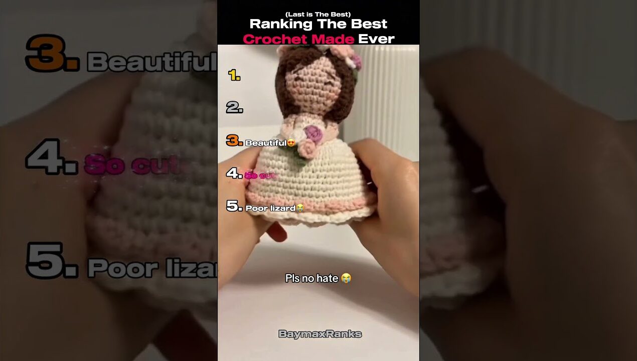 Ranking the Cutest Crochet Creations! 🧶✨ #shorts #crochet #diy