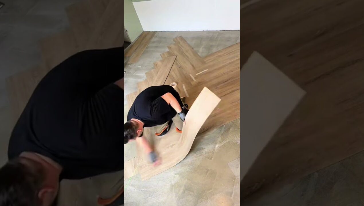 Vinyl klassisch verlegt #derparkettleger #diy #shorts