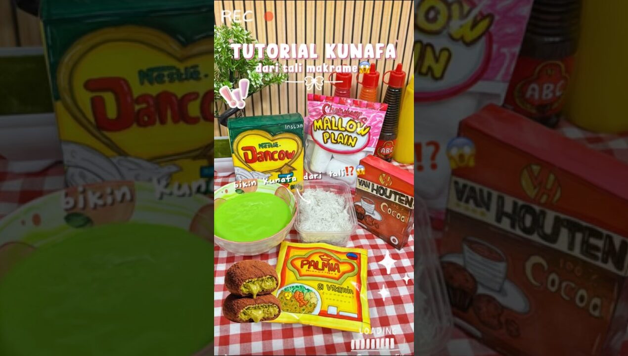 TUTORIAL BIKIN KUNAFA DARI TALI MAKRAME #diy