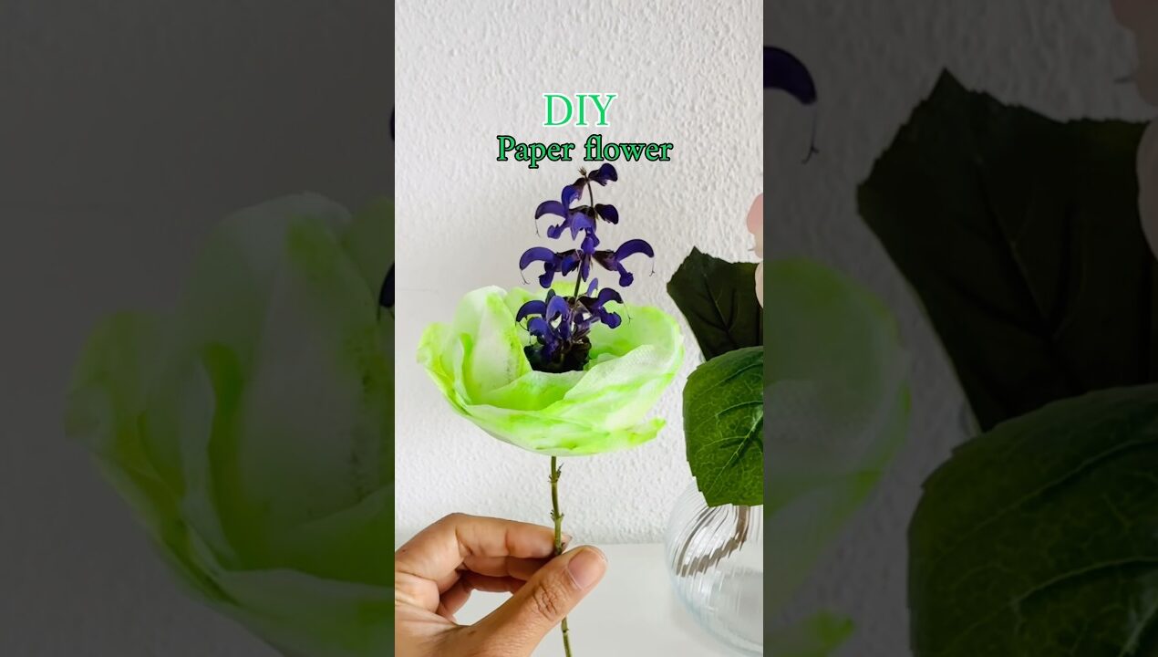 DIY paper flower #diy #diyflowers #diyart #diyhome #diyhacks #diycraft #diyideas #diyproject#artwork