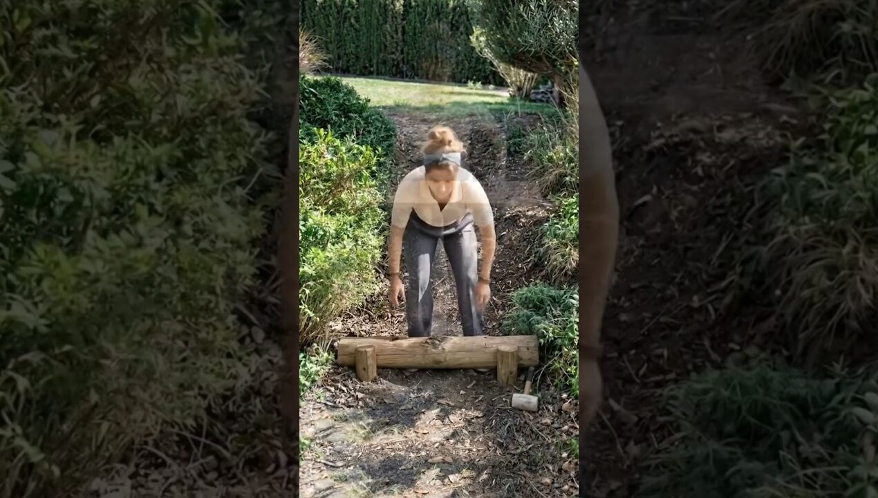#diy Backyard Garden Stairs Transformation #gardening