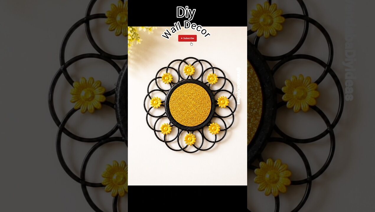 Old Bangle Wall Hanging Craft Ideas_ #Diy#craft#ideas _ #youtube#shorts _ Handmade _ #art Room Decor