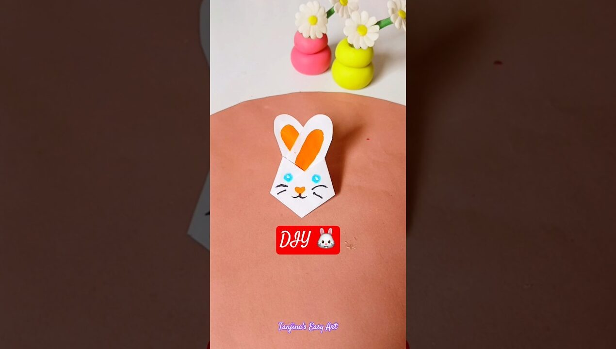 DIY Rabbit / bunny face paper craft @Tanjinaeasyart