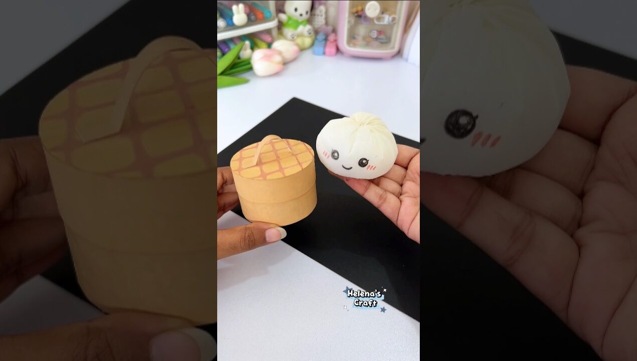 DIY Viral Dumpling Squishy 😍 #diy #shorts #craft #helenascraft #diyideas
